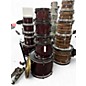 Used SPL 5 Piece kicker complete with cymbals and hardware RED Drum Kit thumbnail