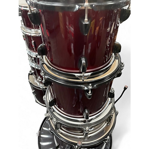 Used SPL 5 Piece kicker complete with cymbals and hardware RED Drum Kit