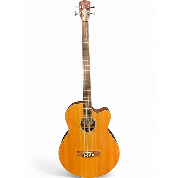 Used Fender gb-41sce Natural Acoustic Bass Guitar