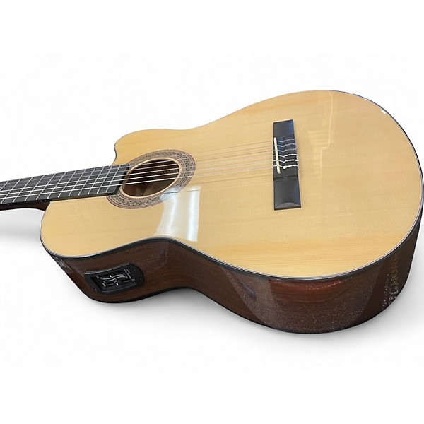 Used Lucero LC100CE Natural Classical Acoustic Electric Guitar