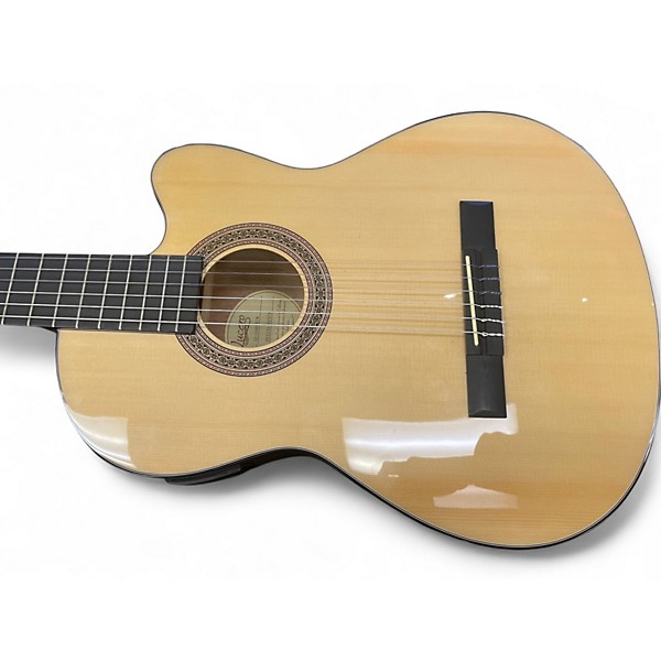 Used Lucero LC100CE Natural Classical Acoustic Electric Guitar