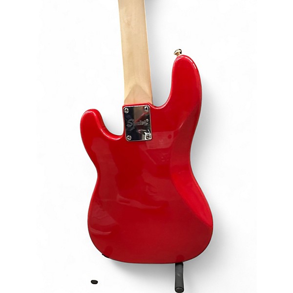 Used Squier Mini Precision Red Electric Bass Guitar
