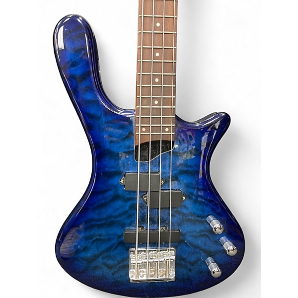 Washburn T14Q Taurus エレキベースギター　送料無料 Used Washburn T14 Trans Blue Electric Bass Guitar Trans Blue