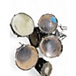 Used Unknown 7 Piece Drumset  Black Drum Kit