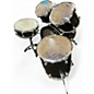 Used Unknown 7 Piece Drumset  Black Drum Kit