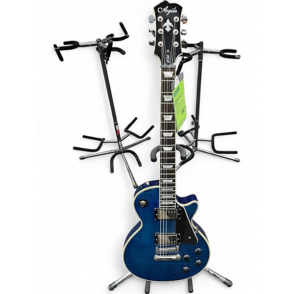 Used Agile 3100 Blue Solid Body Electric Guitar