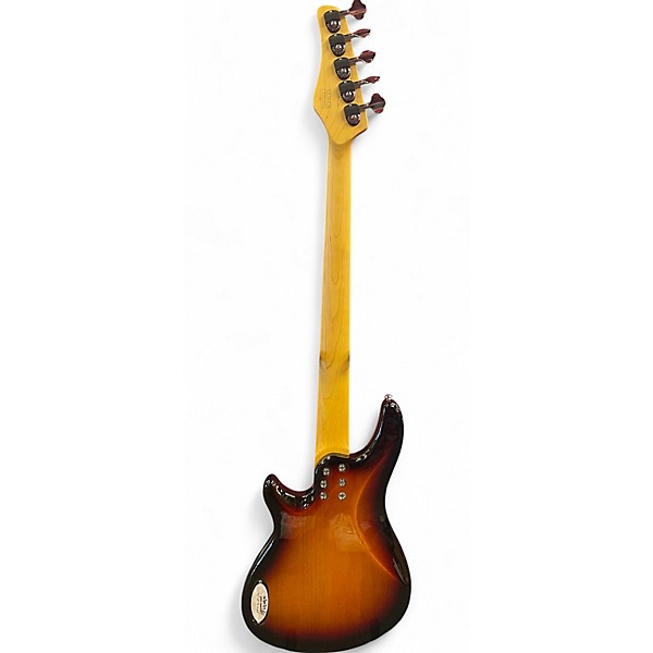 Used Schecter Guitar Research CV-5 3 Color Sunburst Electric Bass Guitar