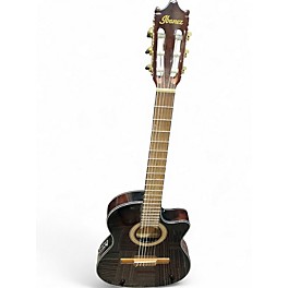 Used Ibanez ga35 Brown Sunburst Classical Acoustic Electric Guitar