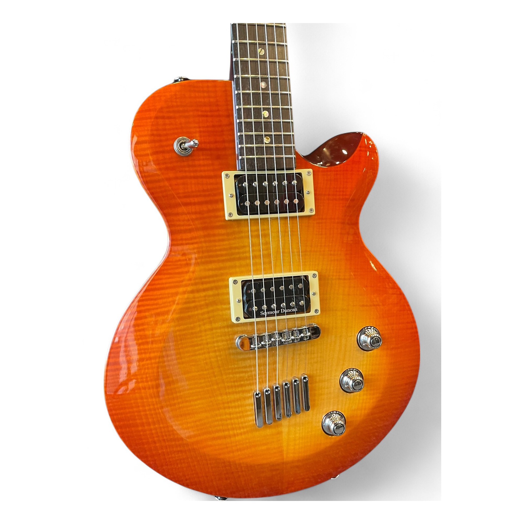 Used Yamaha AES620 Cherry Sunburst Solid Body Electric Guitar