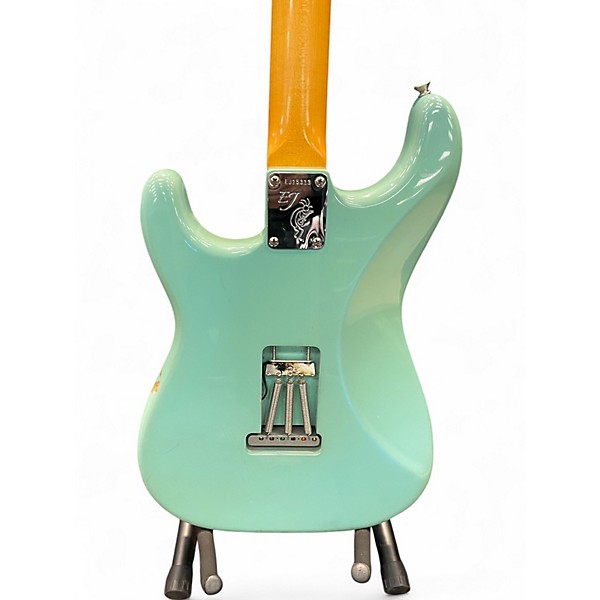 Used 2011 Fender ERIC JOHNSON STRATOCASTER ROSEWOOD Tropical Turquoise Solid Body Electric Guitar