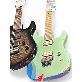 Used Luxxton EL MACHETE HH Surf Green Solid Body Electric Guitar