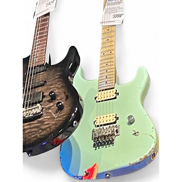 Used Luxxton EL MACHETE HH Surf Green Solid Body Electric Guitar