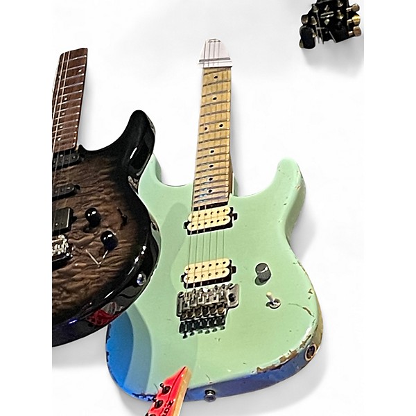 Used Luxxton EL MACHETE HH Surf Green Solid Body Electric Guitar
