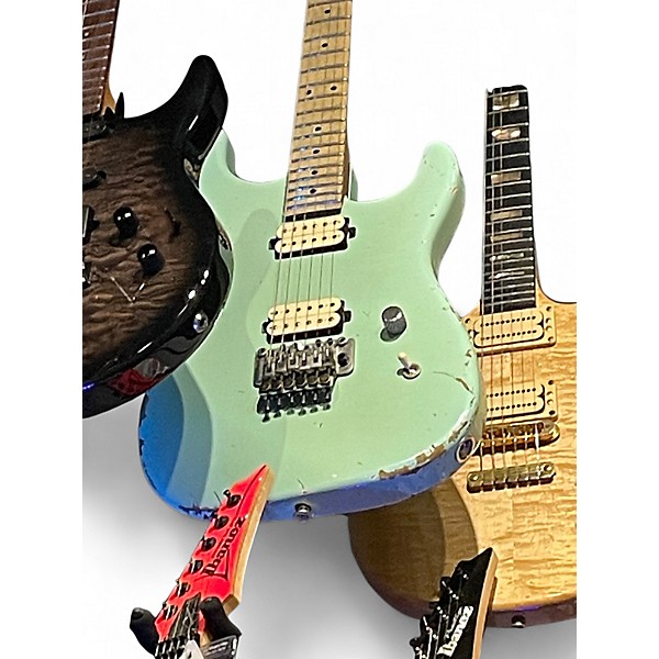 Used Luxxton EL MACHETE HH Surf Green Solid Body Electric Guitar