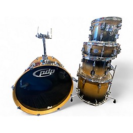 Used PDP by DW 5 Piece Concept Maple Series natural black fade Drum Kit