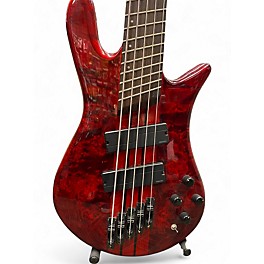 Used Spector NS DIMENSION 5 STRING BASS INFERNO RED Electric Bass Guitar