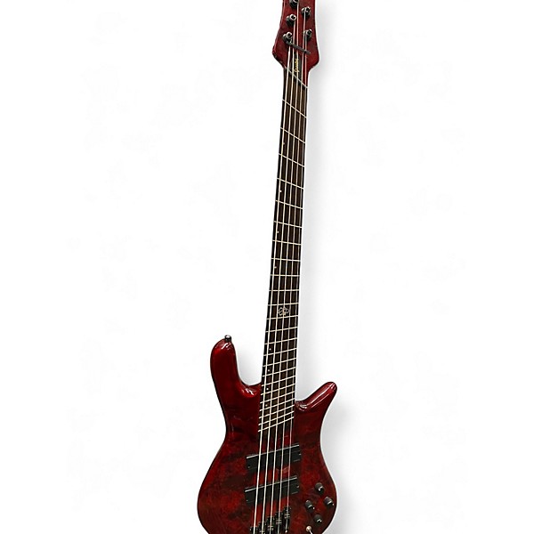 Used Spector NS DIMENSION 5 STRING BASS INFERNO RED Electric Bass Guitar
