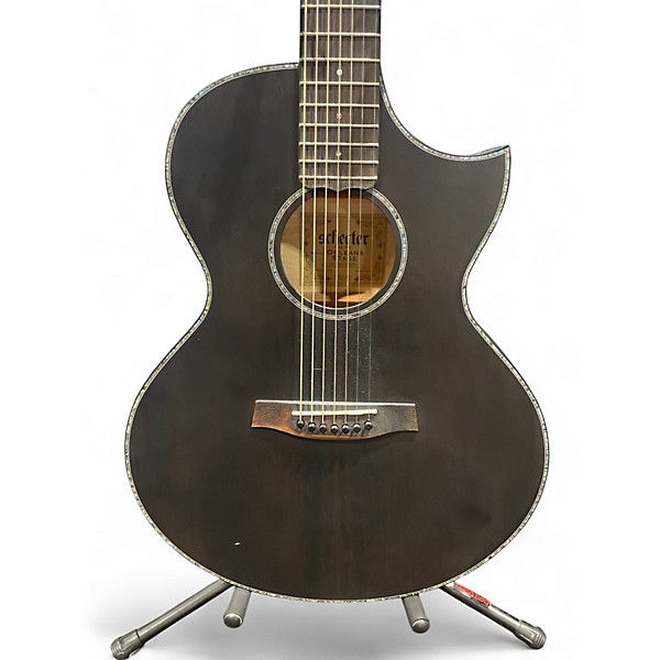 Used Schecter Guitar Research Orleans Stage black Acoustic Electric Guitar