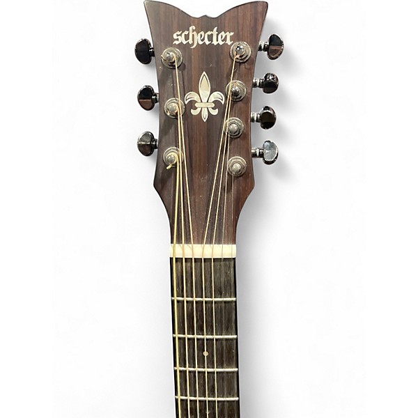 Used Schecter Guitar Research Orleans Stage black Acoustic Electric Guitar