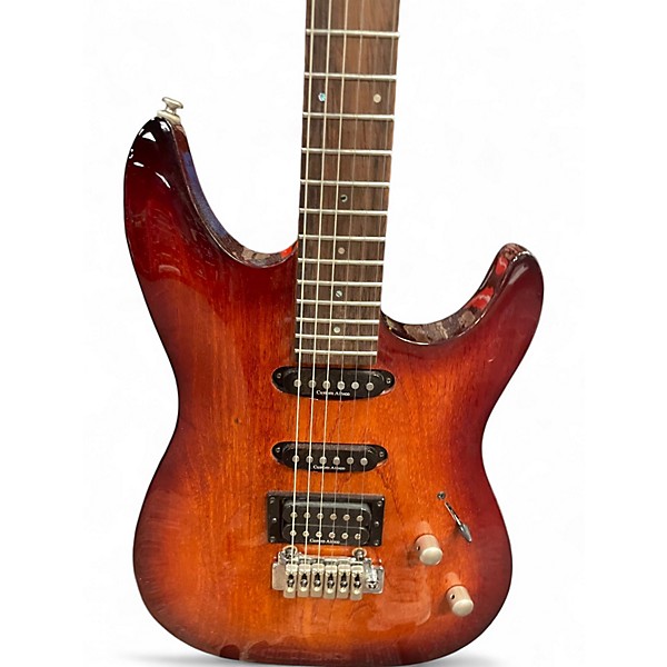 Used Laguna LE300A Swamp Ash Sienna Sunburst Solid Body Electric Guitar