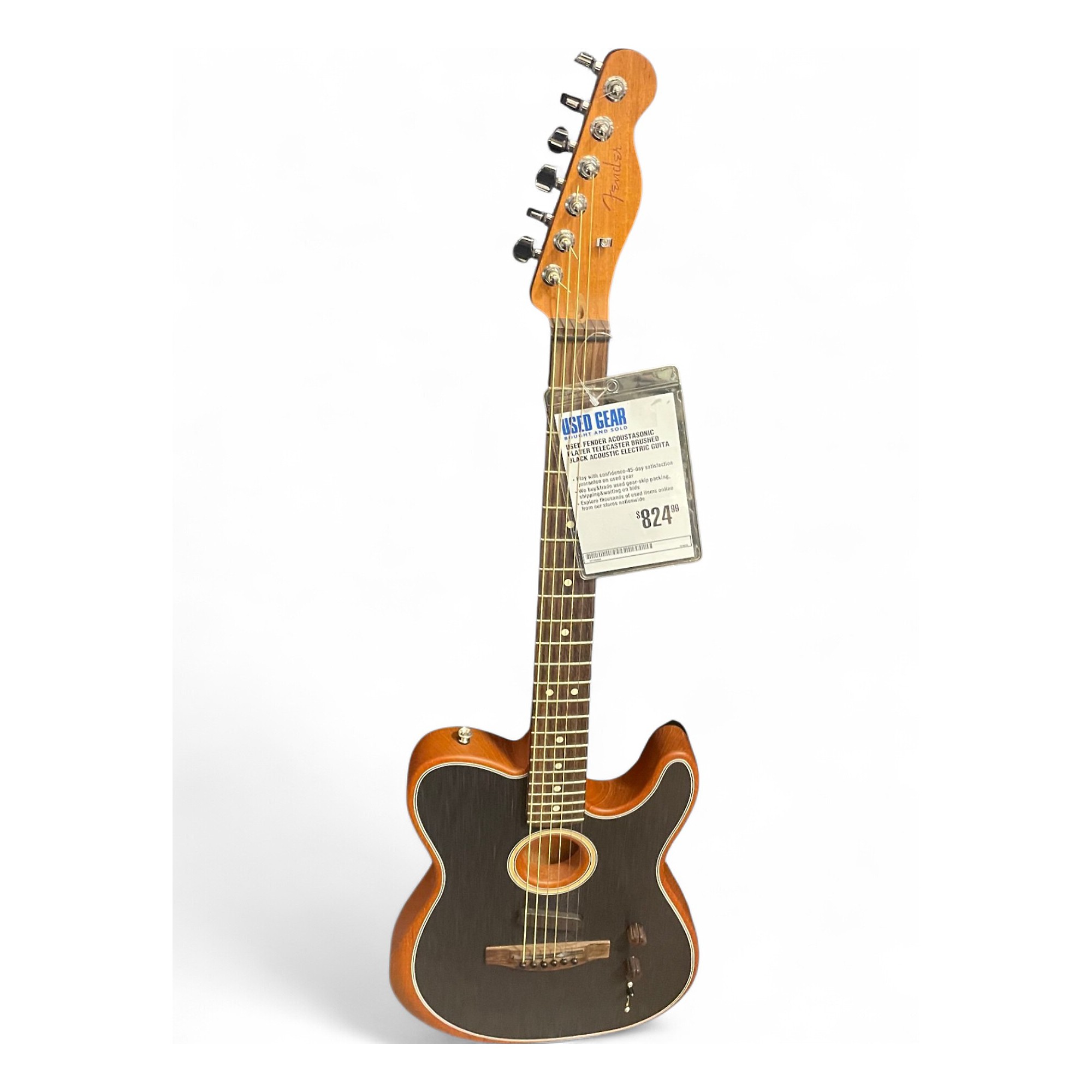 Used Fender Acoustasonic Player Telecaster brushed black