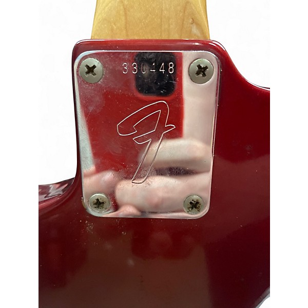 Vintage 1971 Fender Mustang Candy Apple Red Solid Body Electric Guitar