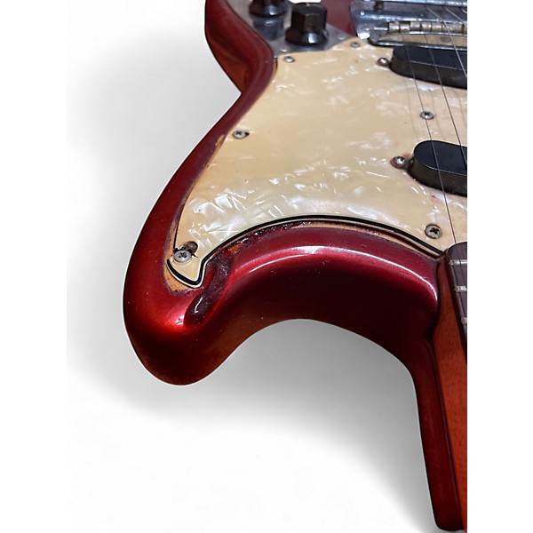 Vintage 1971 Fender Mustang Candy Apple Red Solid Body Electric Guitar