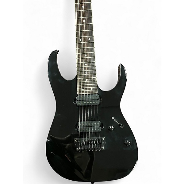 Used Ibanez RG7321 7 String Black Solid Body Electric Guitar