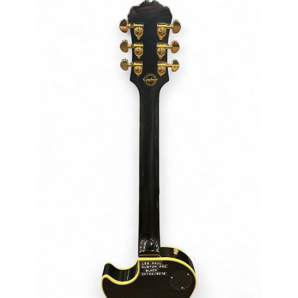 Used Epiphone Les Paul Custom Black Solid Body Electric Guitar