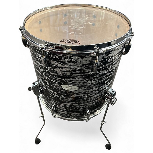 Used Pearl 5 Piece Masters Music City Custom Black Sparkle Oyster Drum Kit