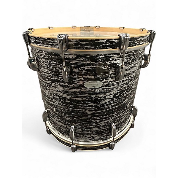Used Pearl 5 Piece Masters Music City Custom Black Sparkle Oyster Drum Kit