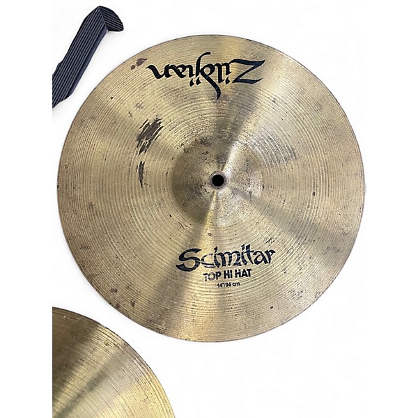 Used Zildjian 14in Scimitar Hi Hat Pair Cymbal