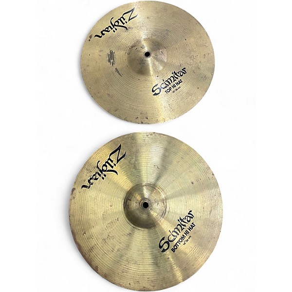 Used Zildjian 14in Scimitar Hi Hat Pair Cymbal