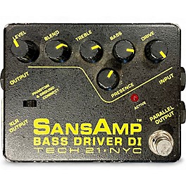 Used Tech 21 Sansamp PBDR Bass Driver DI Bass Effect Pedal