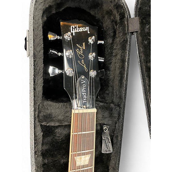 Used Gibson Les Paul Traditional Pro V Flame Top Ocean Water Perimeter Solid Body Electric Guitar
