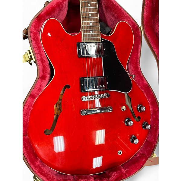 Used Gibson ES335 Cherry Hollow Body Electric Guitar