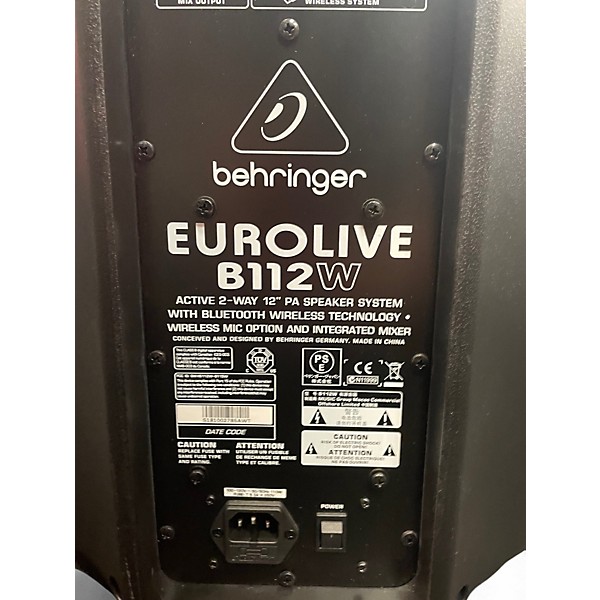 Used Behringer Eurolive B112W Powered Speaker