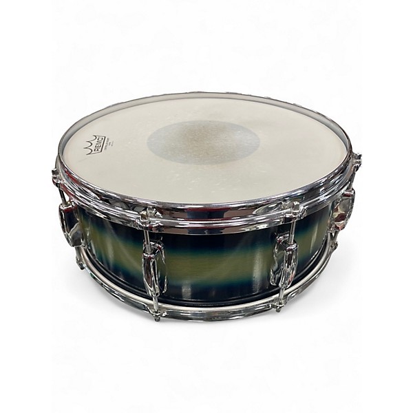 Used Slingerland 14X5.5 Radio King Blue Mist Drum