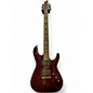 Used Schecter Guitar Research Hellraiser C1 Crimson Red Trans Solid Body Electric Guitar