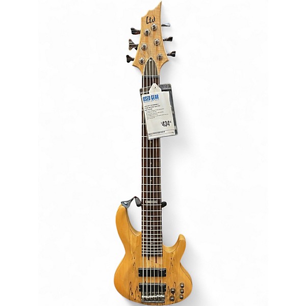Used ESP LTD B206SM 6 String Natural Electric Bass Guitar