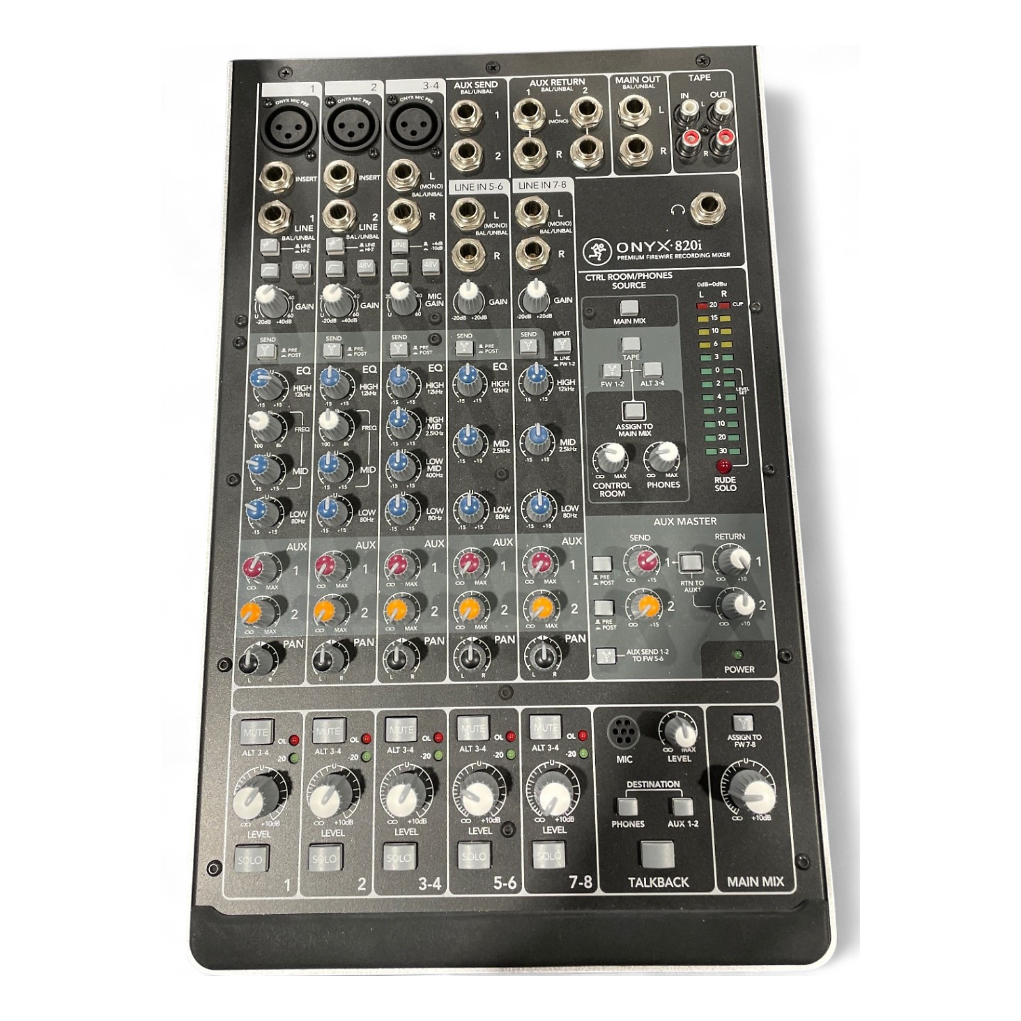 Mackie Onyx 820i ミキサ Used Mackie Onyx 820i 8 Channel Powered Mixer | Guitar Center