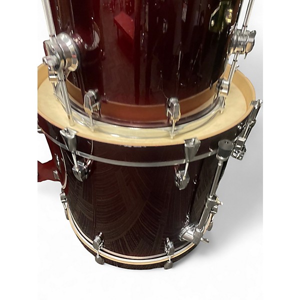 Used Ludwig 5 Piece Element Wine Red Drum Kit
