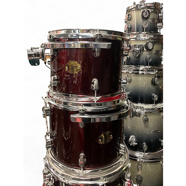 Used Ludwig 5 Piece Element Wine Red Drum Kit