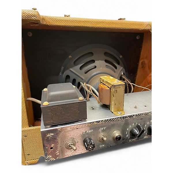 Vintage 1957 Fender Deluxe Tweed Tube Guitar Combo Amp