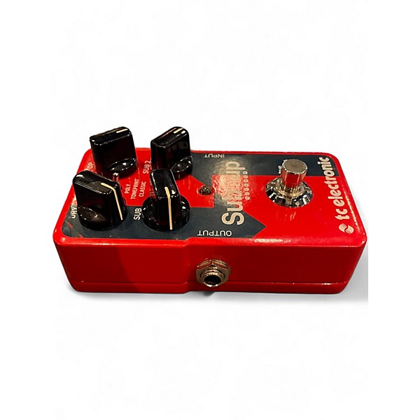 Used TC Electronic Sub N Up Octaver Effect Pedal
