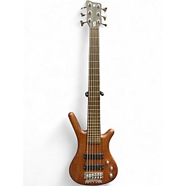 Used Warwick Pro Series Corvette Standard 6 String Walnut Electric Bass Guitar