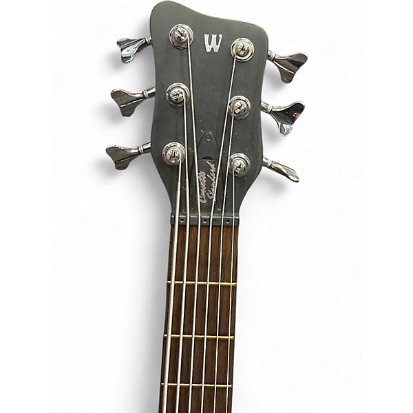 Used Warwick Pro Series Corvette Standard 6 String Walnut Electric Bass Guitar