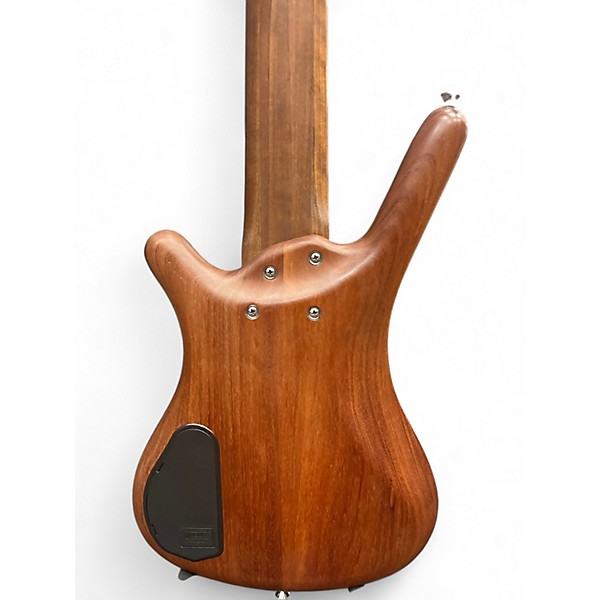 Used Warwick Pro Series Corvette Standard 6 String Walnut Electric Bass Guitar