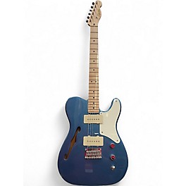 Used Squier Paranormal Telecaster Thinline Lake Placid Blue Hollow Body Electric Guitar