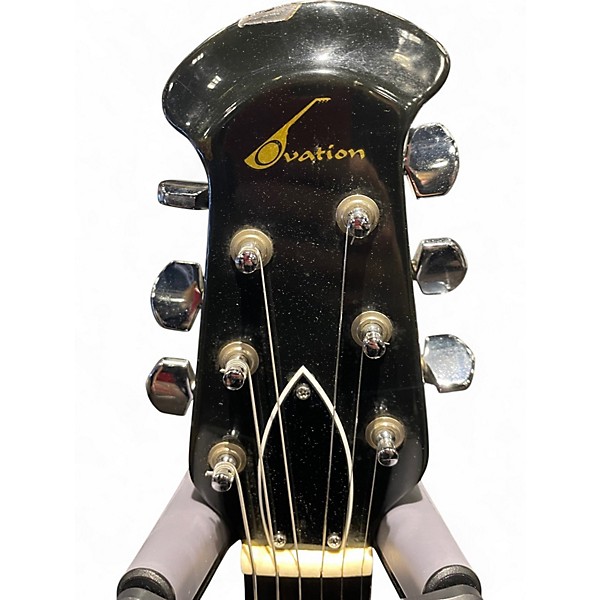 Vintage 1979 Ovation PREACHER SPARKLE BLACK Solid Body Electric Guitar